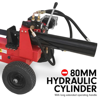 Ducar 20 Ton Petrol Hydraulic Log Splitter Wood Timber Firewood Block Cutter