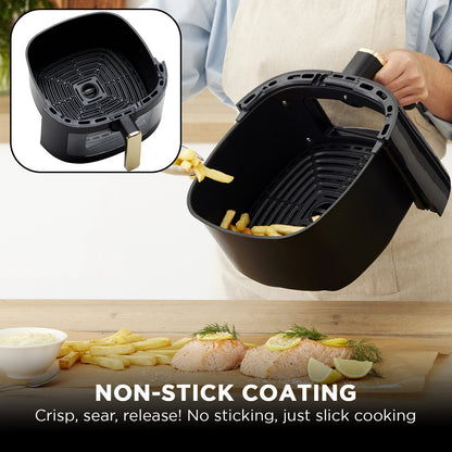 Morphy Richards 6.5L Digital Air Fryer MRAF72BK w/LED Touch Control Panel 8 Preset Cooking Programs Non Stick Drawer