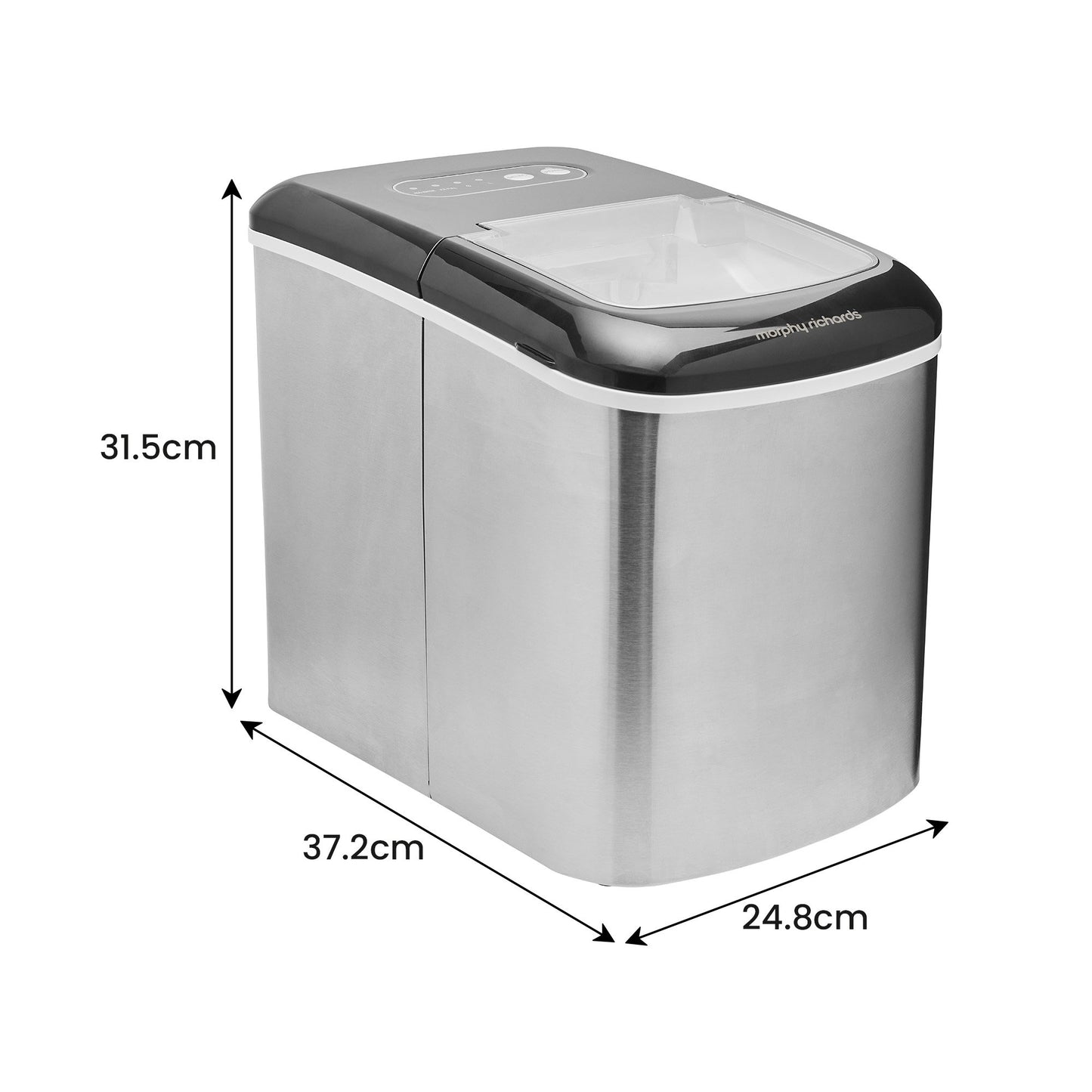 Morphy Richards 15kg Ice Maker in Stainless Steel