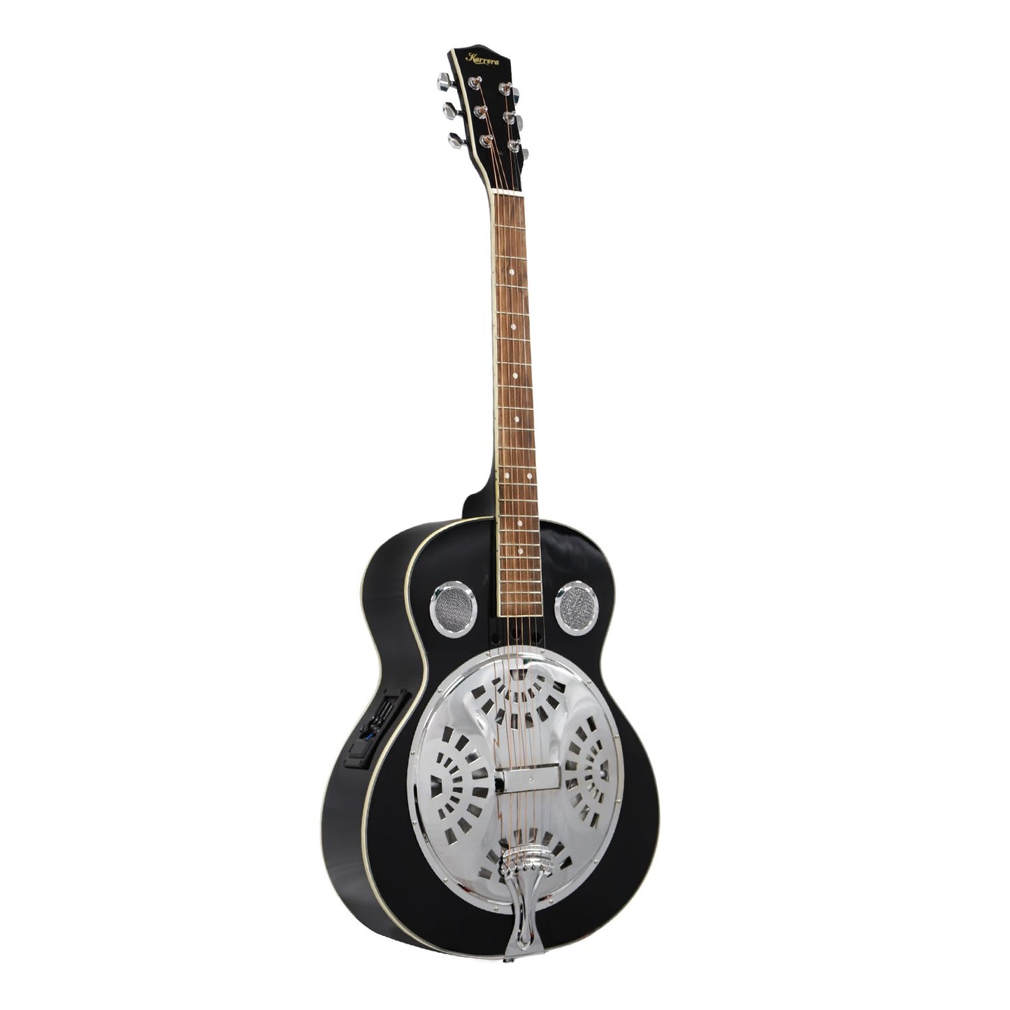 Karrera 40in Resonator Guitar - Black