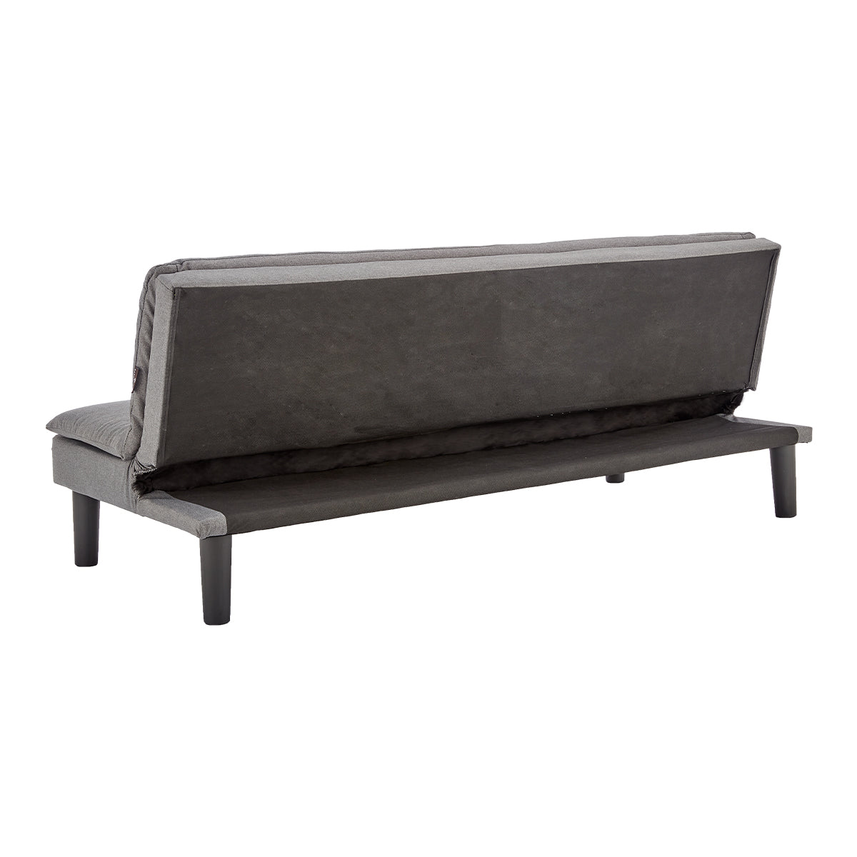 Sarantino 3 Seater Modular Faux Linen Fabric Sofa Bed Couch -Dark Grey