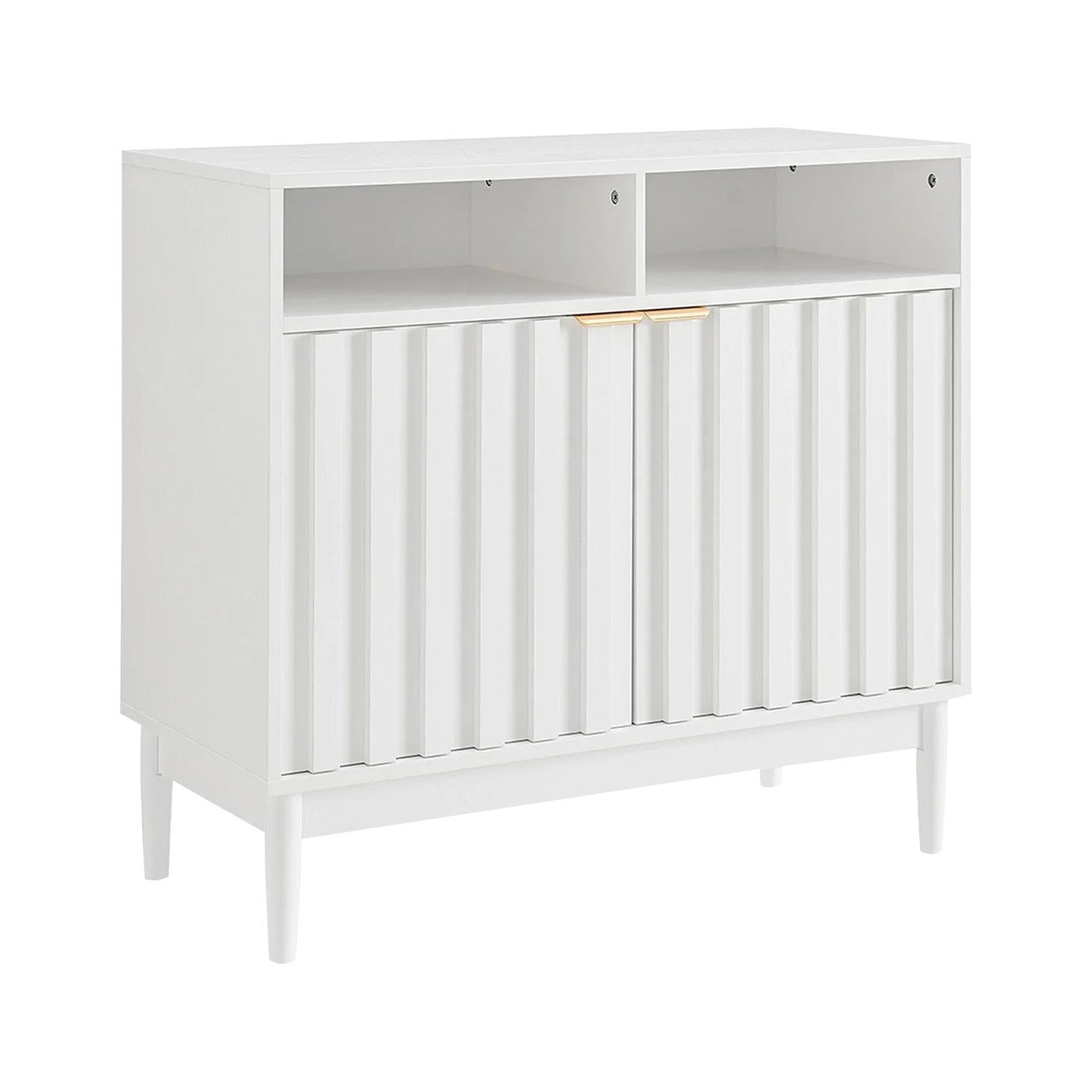 Sarantino Eleni 2-Door Sideboard Buffet Hallway Cabinet Storage Console Cupboard in White