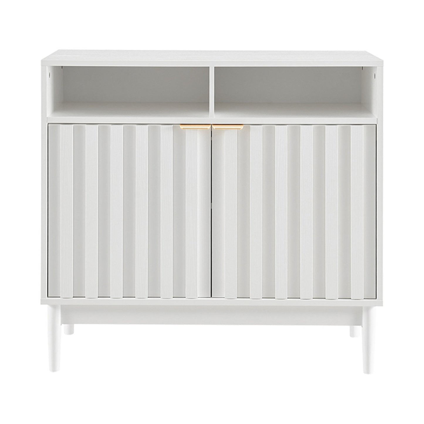 Sarantino Eleni 2-Door Sideboard Buffet Hallway Cabinet Storage Console Cupboard in White