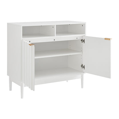 Sarantino Eleni 2-Door Sideboard Buffet Hallway Cabinet Storage Console Cupboard in White