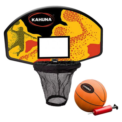 Kahuna Trampoline Basketball Ring Set with Mini Ball and Pump