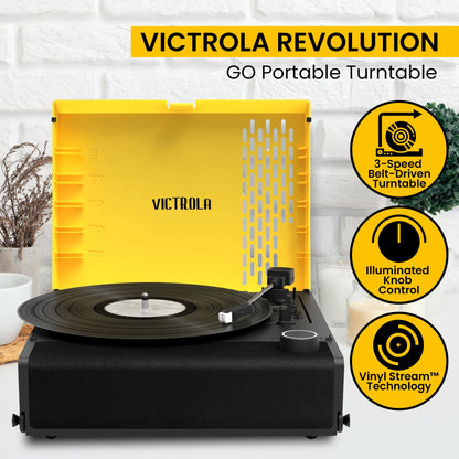 Victrola Revolution Go Portable Record Player Vinyl Stream Stereo Turntable