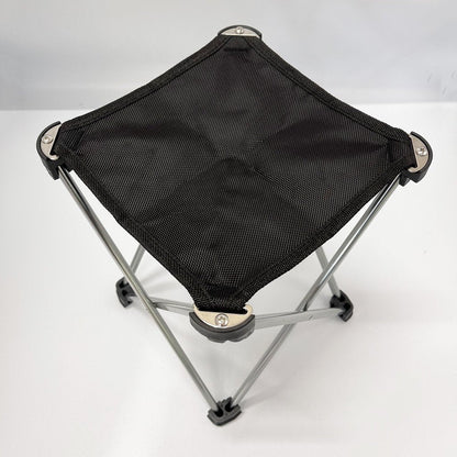 Mini Portable Outdoor Folding Stool Camping Fishing Picnic Chair Seat 80kg Black