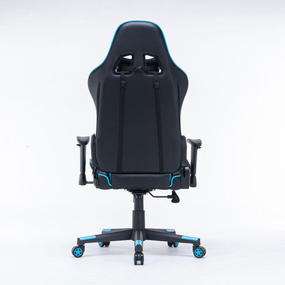 Gaming Chair Ergonomic Racing chair 165° Reclining Gaming Seat 3D Armrest Footrest White Black