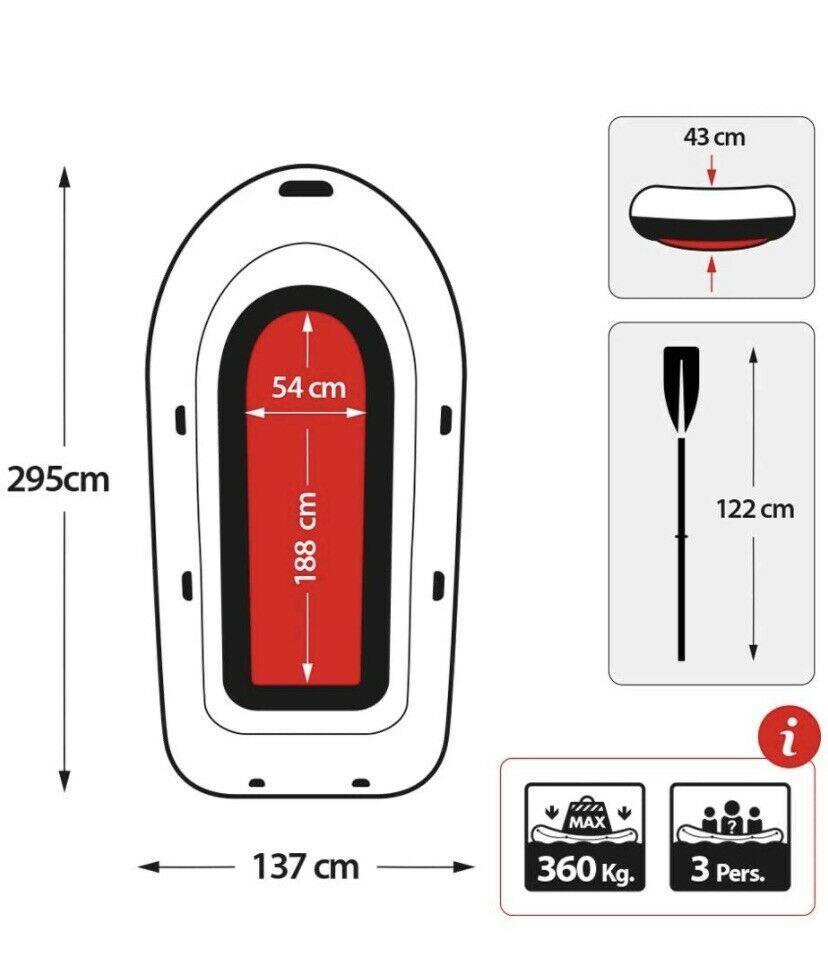 INTEX Seahawk 3 Person Inflatable Boat Fishing Boat Raft Set 68380NP AU