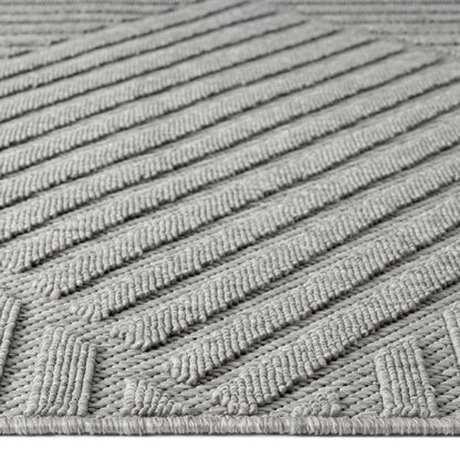 Alpha Outdoor Rug - Light Grey - 200x290