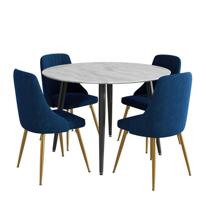 Ocean Velvet Dining Set