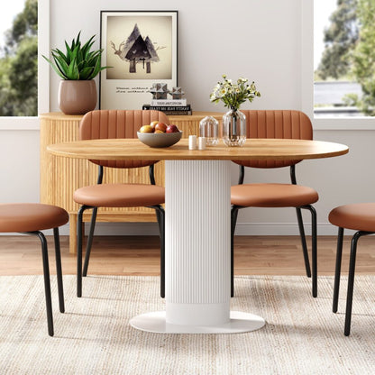 Clara Gather Round Oval Dining Table