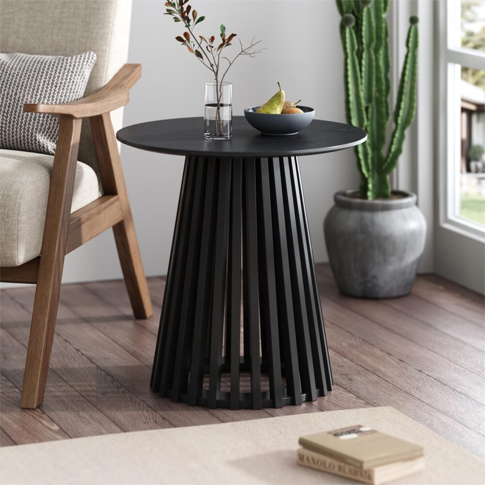 Palmer Charcoal Chic Side Table