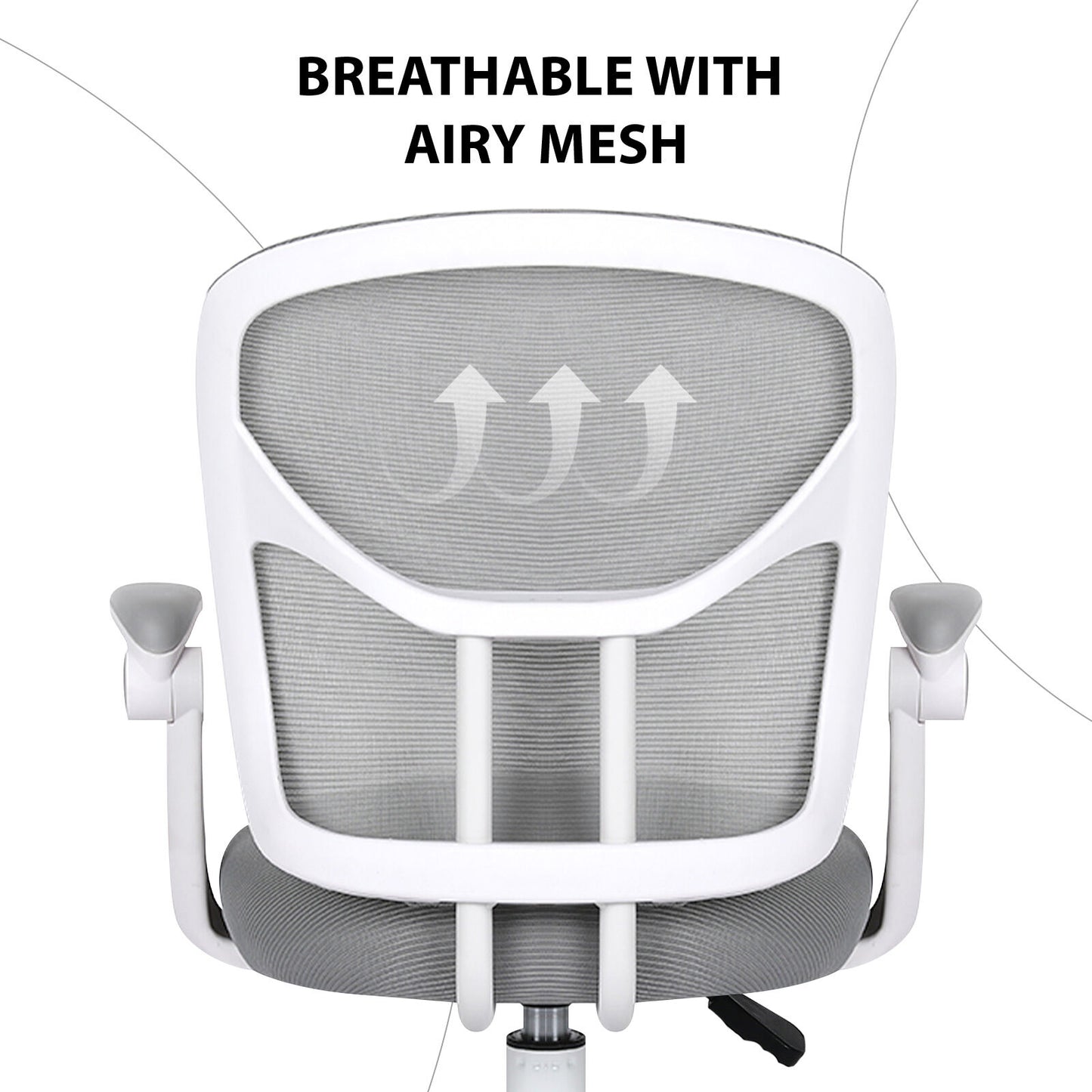 Kids Desk Chair - Children Office Study Seat with Footrest NOVA - Grey