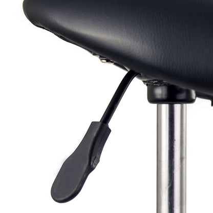 2X Swivel Salon Barber Stool Chair Saddle Type BLACK