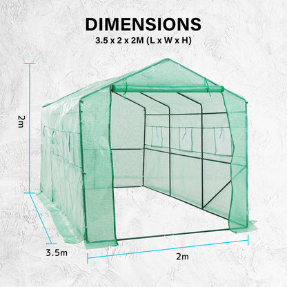 Garden Greenhouse Shed PE Cover Only 350m Apex