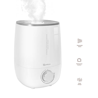 SANSAI Air Humidifier Ultrasonic Cool Mist 4.8L WHITE