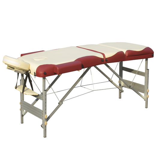 YES4HOMES 3 Fold Portable Aluminium Massage Table Massage Bed Beauty Therapy