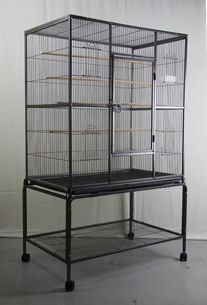 YES4PETS 140 cm Large Bird Cage Parrot Budgie Aviary With Stand