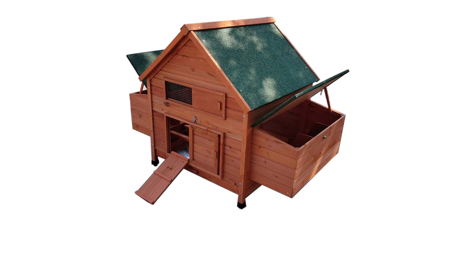 YES4PETS XL Chicken Coop Rabbit Hutch Ferret Cage Hen Chook Cat Kitten House With Run