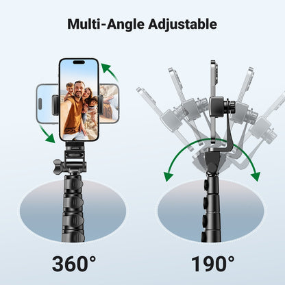 UGREEN 15609 Cell Phone Selfie Stick Tripod 1.7m with Bluetooth Remote