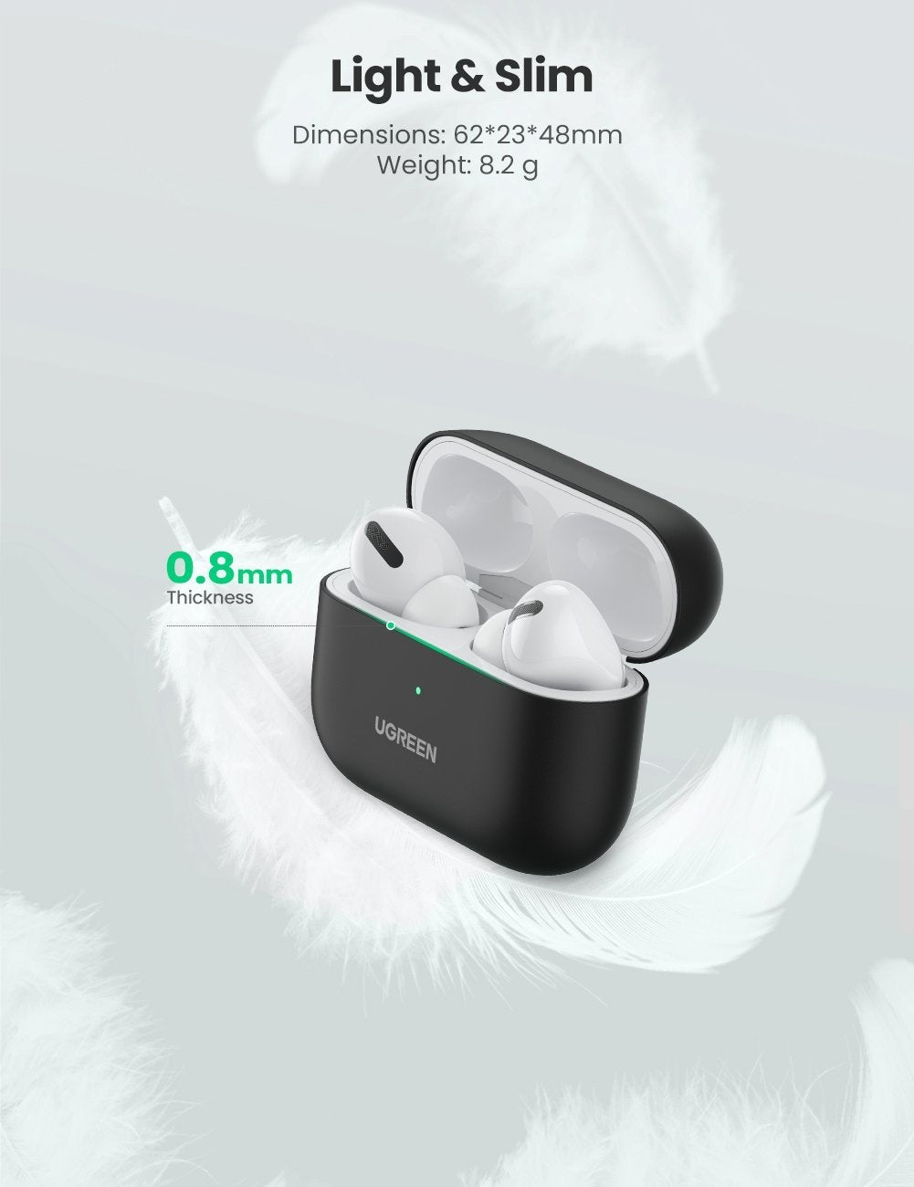 UGREEN Liquid Silicone Case for Airpods Pro (80513)