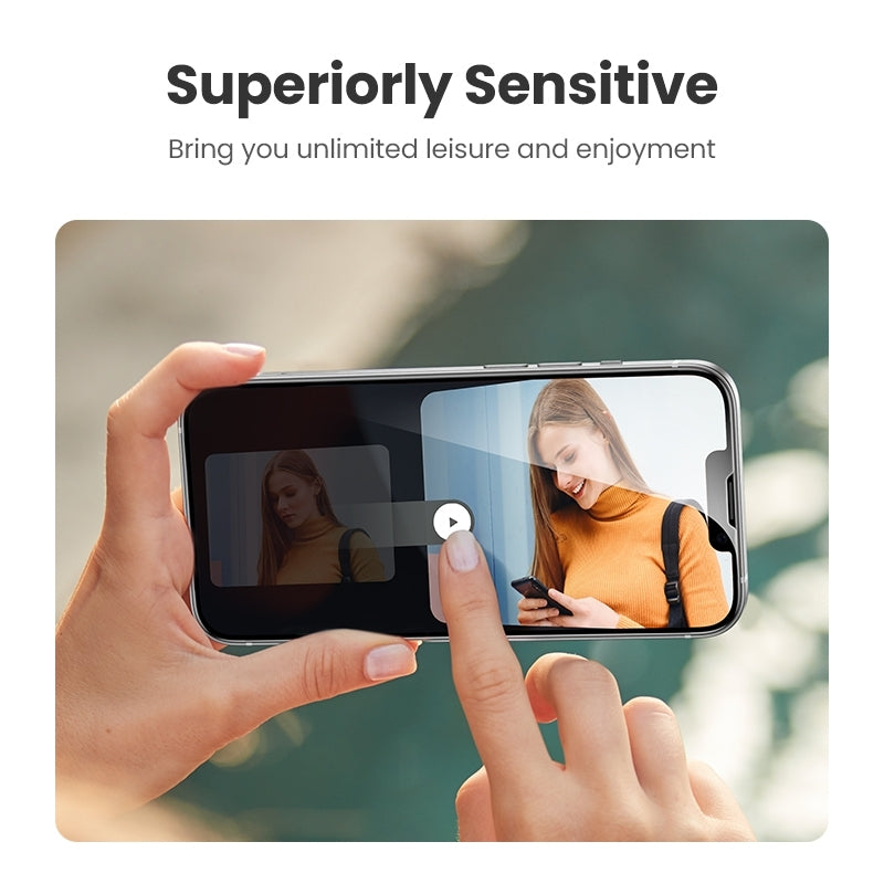 UGREEN 80967 Full Coverage HD Tempered Glass Screen Protector with Precise-Align Applicator for iPhone 13/13 Pro (2-Pack)