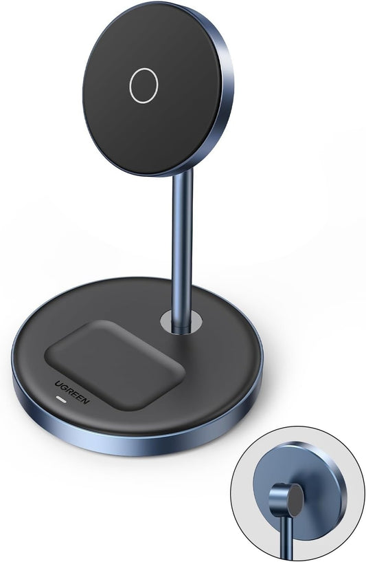 UGREEN 90668 2-in-1 Magnetic Wireless Charging Station