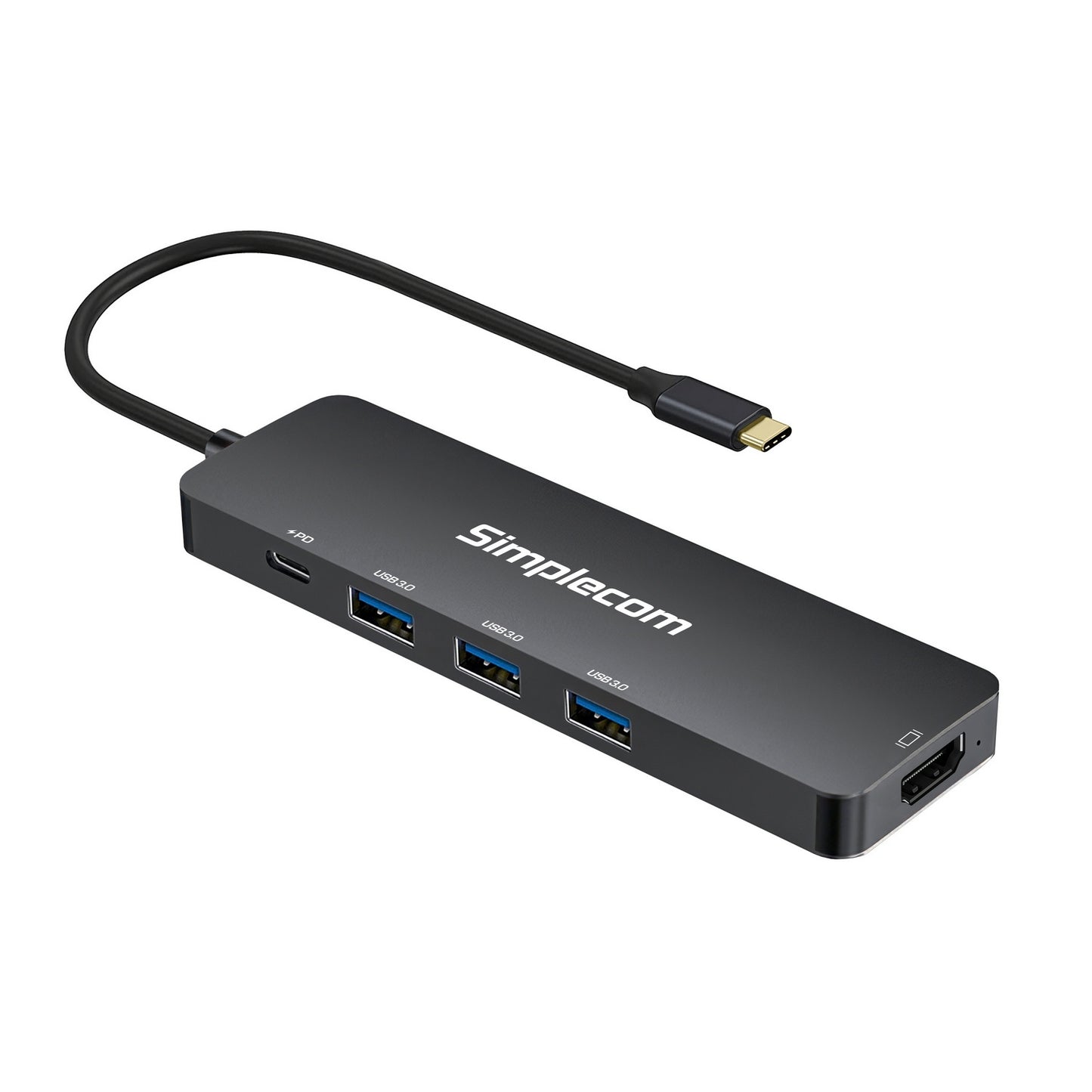 Simplecom CH545 USB-C 5-in-1 Multiport Adapter Docking Station with 3-Port USB 3.0 Hub PD HDMI