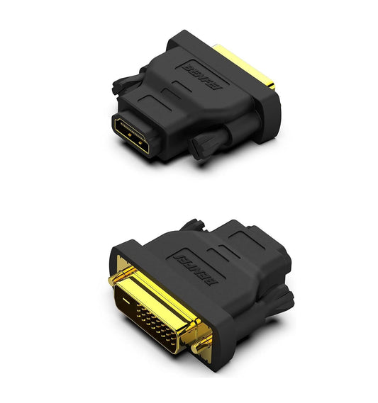 BENFEI DVI to HDMI, Bidirectional DVI to HDMI Male to Female 2 Pack