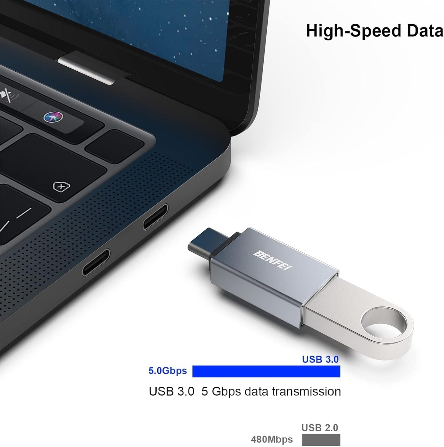 BENFEI USB C to USB 3.0 Adapter, USB C to A Male to Female Adapte