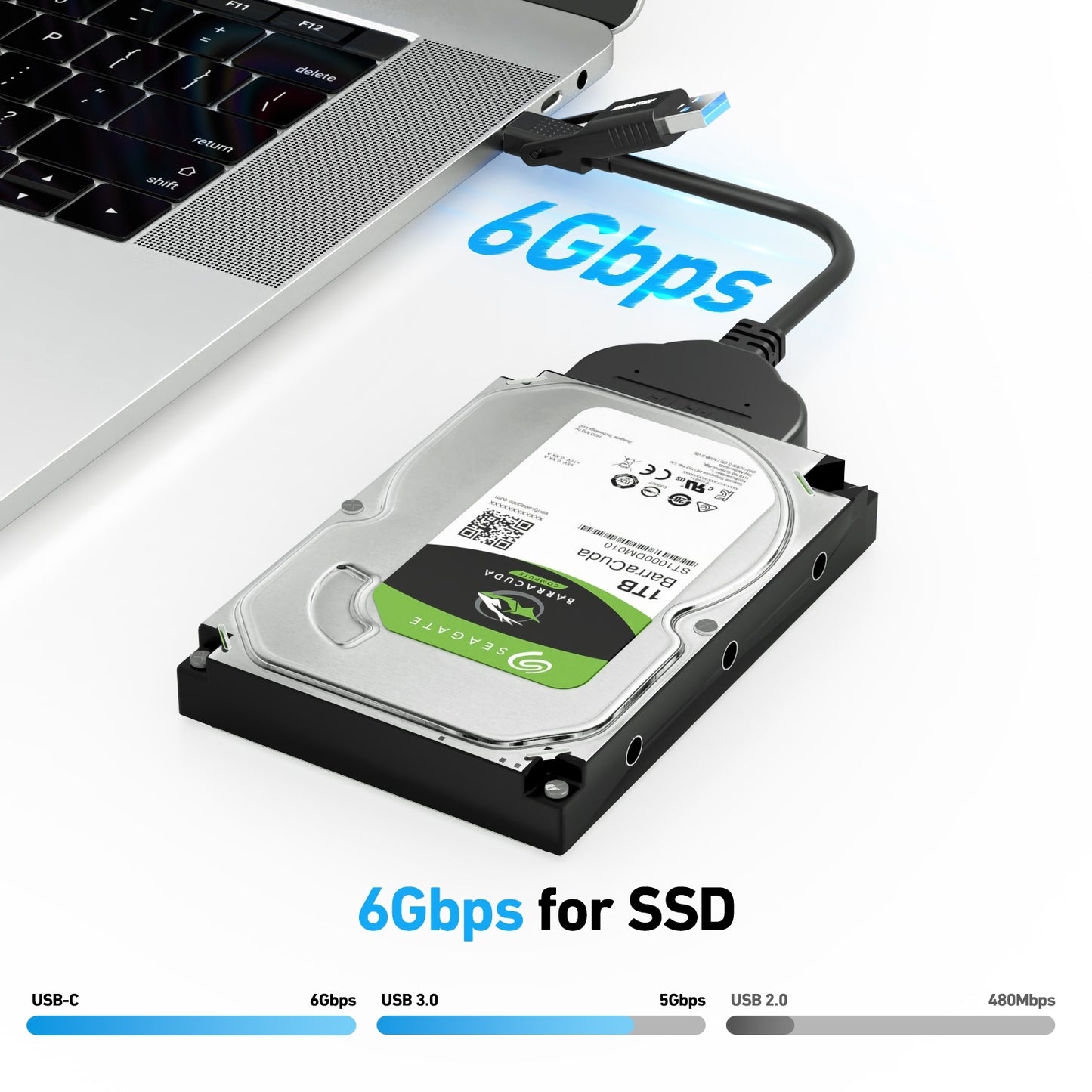 BENFEI 2in1 USB-C/USB 3.0 to SATA III Hard Driver Adapter