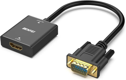 BENFEI HDMI to VGA, Uni-Directional HDMI Computer to VGA Monitor  Adapter (Female to Male) with 3.5mm Audio Jack