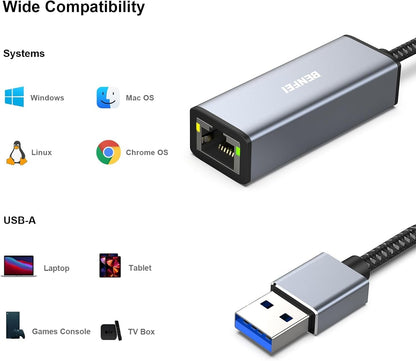 BENFEI USB 3.0 to Gigabit Ethernet Adapter