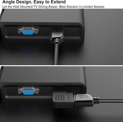 BENFEI HDMI Male to Female Right Angle 90 Degree Adapter