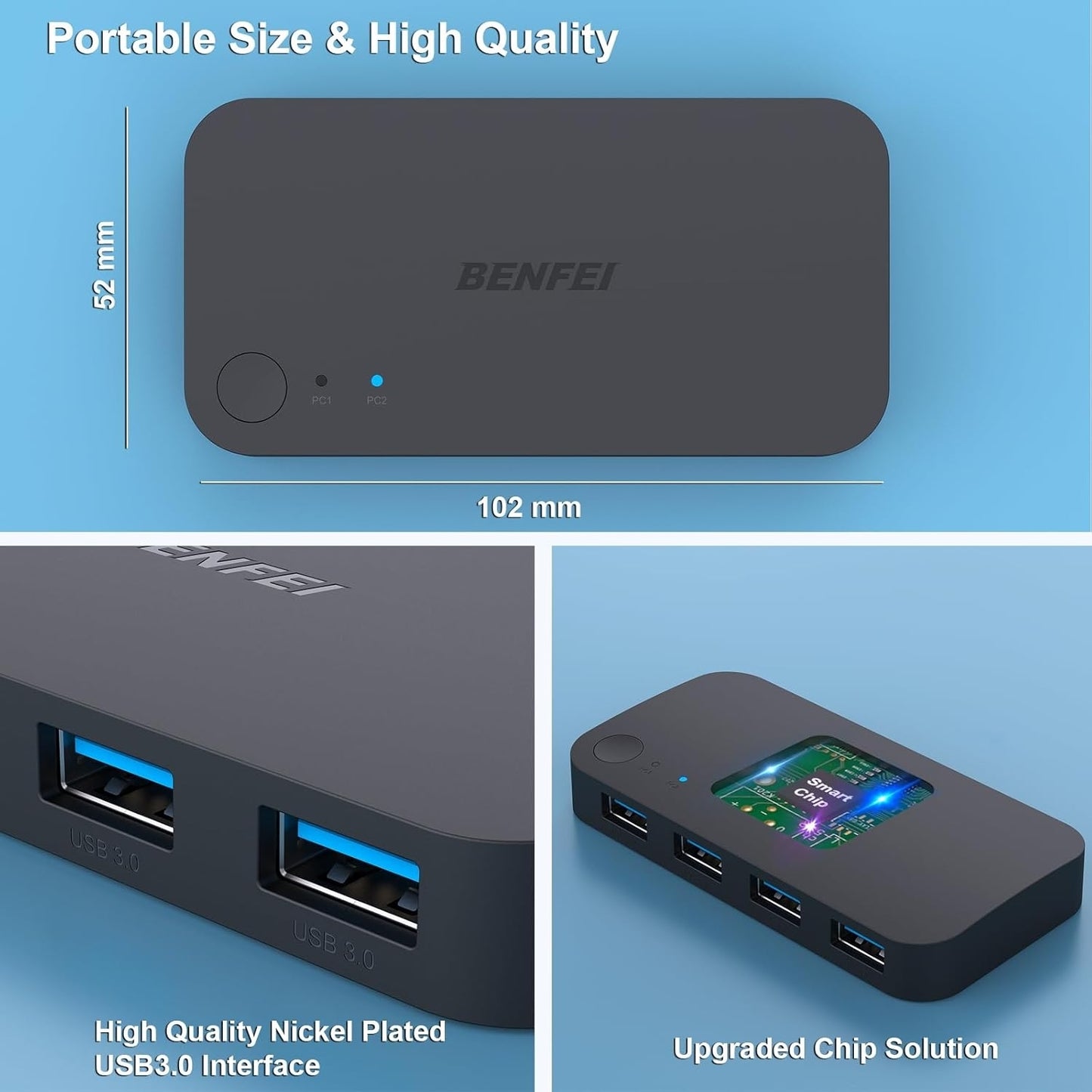 BENFEI 4-port USB 3.0 Switch