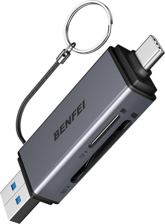 BENFEI SD Card Reader, USB C to SD Micro SD Card Memory Card  Adapter