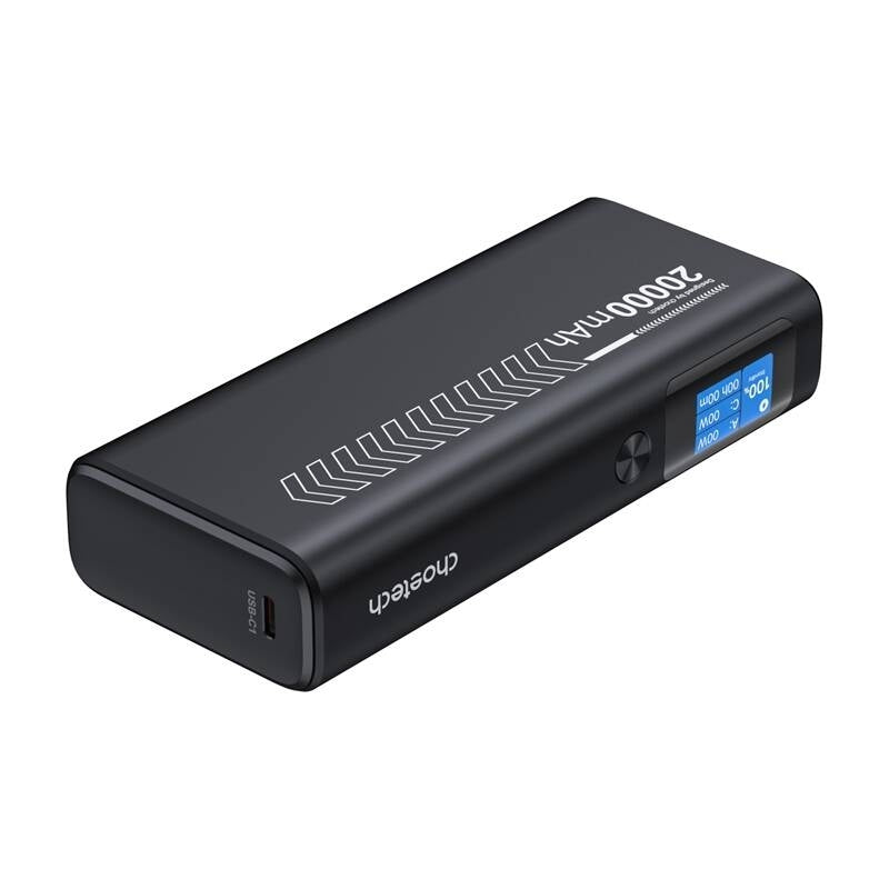 CHOETECH B702 20000mAh PD130W USB-A + USB-C x 2, 3-Port & TFT Display Power Bank