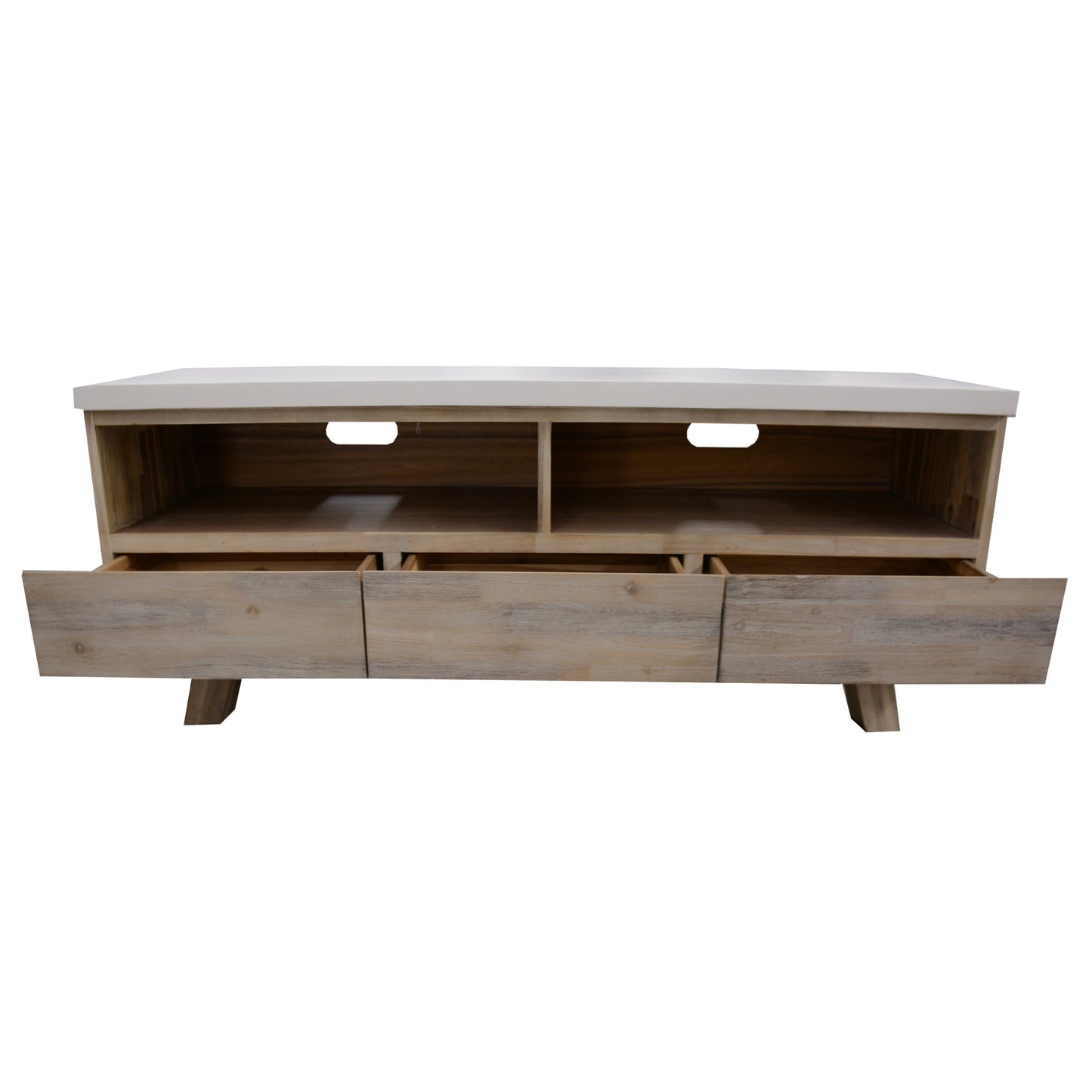 Stony 150cm ETU Entertainment TV Unit with Concrete Top - White