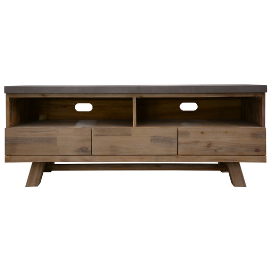 Stony 150cm ETU Entertainment TV Unit with Concrete Top - Grey