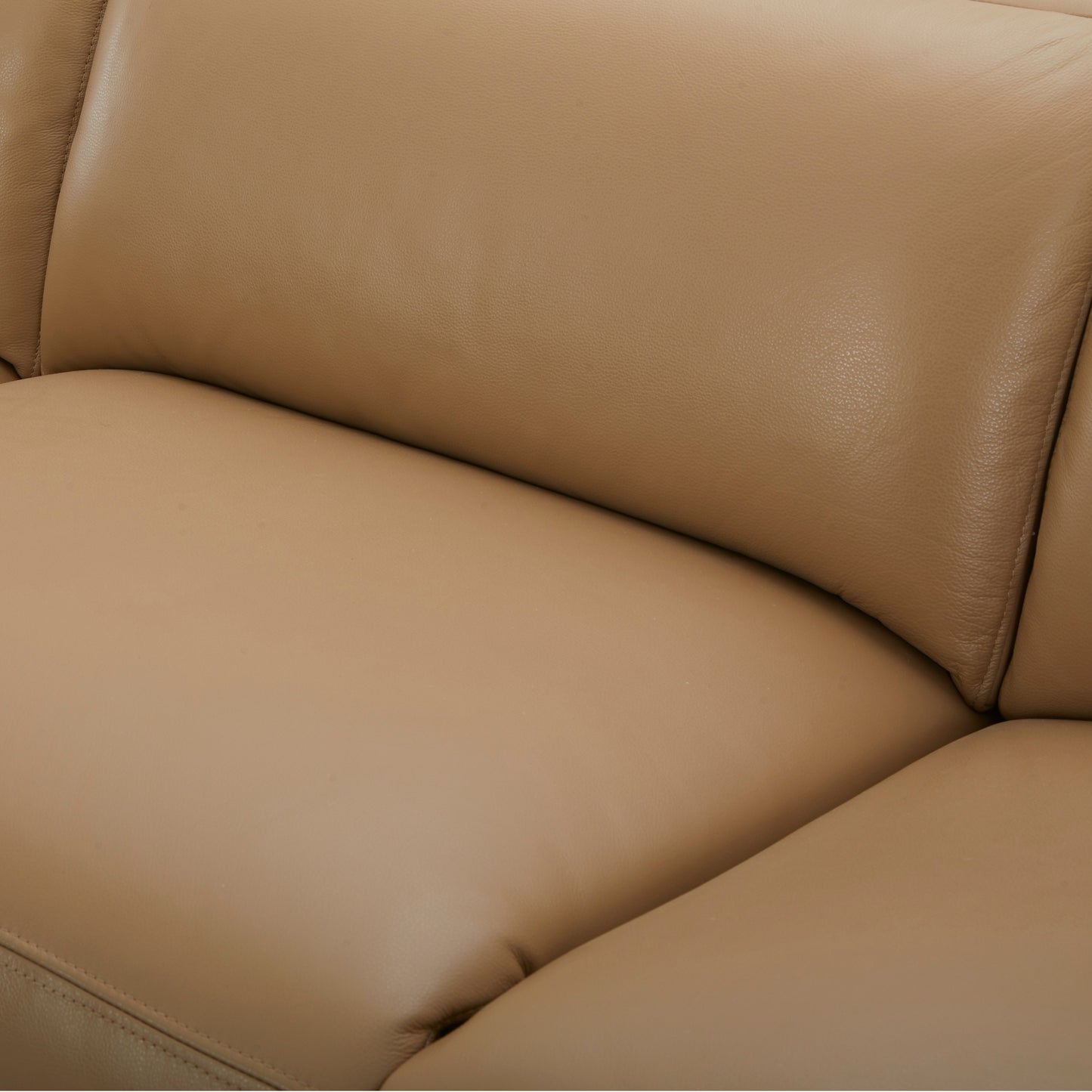 Inala 2 Seater Genuine Leather Sofa Lounge Electric Powered Recliner RHF Chaise Latte