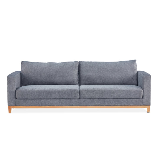 Emily 4 Seater Sofa Fabric Uplholstered Lounge Couch Grey