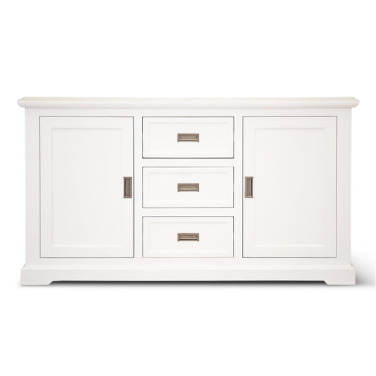 Laelia Buffet Table 166cm 2 Door 3 Drawer Acacia Wood Coastal Furniture -White