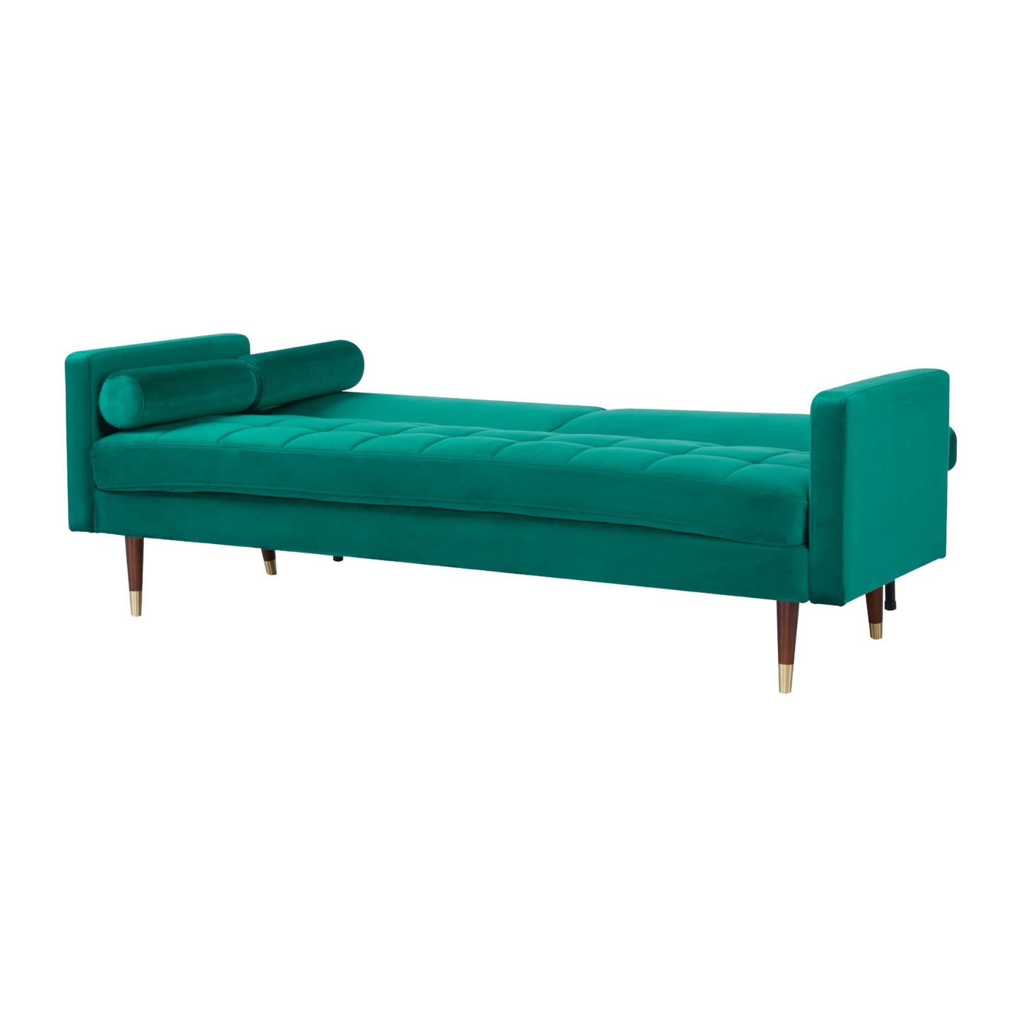 Livia 3 Seater Sofa Bed Fabric Uplholstered Lounge Couch - Green