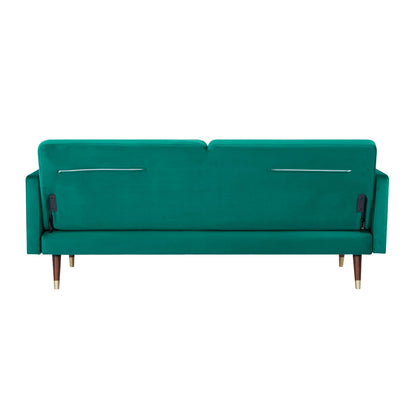 Livia 3 Seater Sofa Bed Fabric Uplholstered Lounge Couch - Green