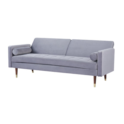 Livia 3 Seater Sofa Bed Fabric Uplholstered Lounge Couch - Gey