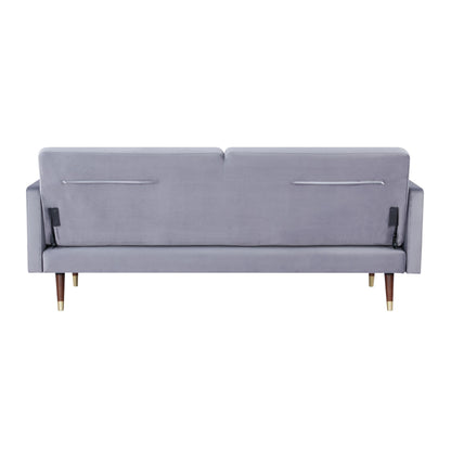 Livia 3 Seater Sofa Bed Fabric Uplholstered Lounge Couch - Gey