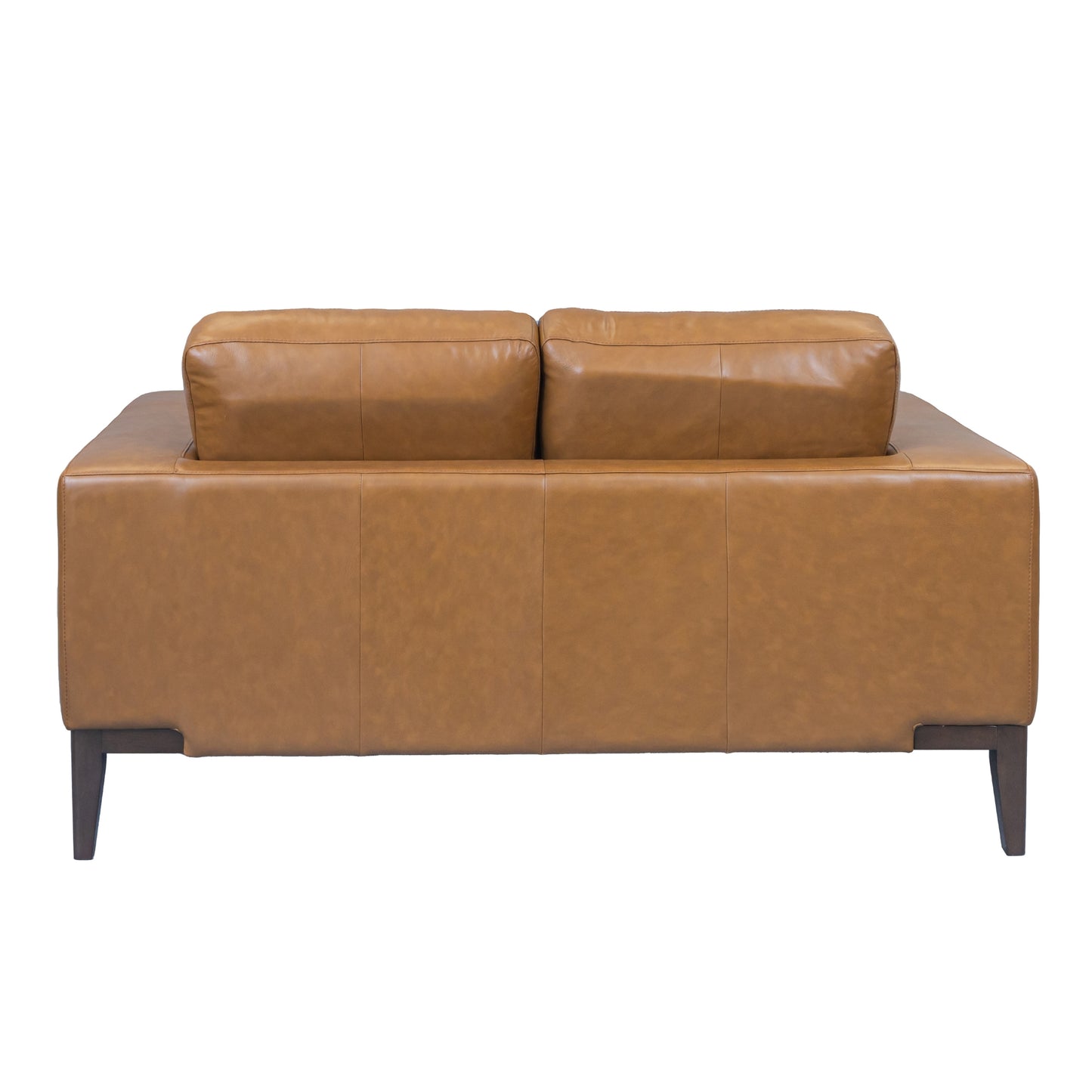 Lorenzo 2 Seater Sofa Leather Upholstered Lounge - Tan