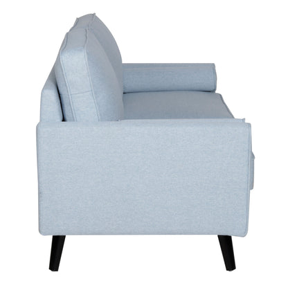 Lexi 2.5 Seater Sofa Fabric Uplholstered Lounge Couch - Light Blue