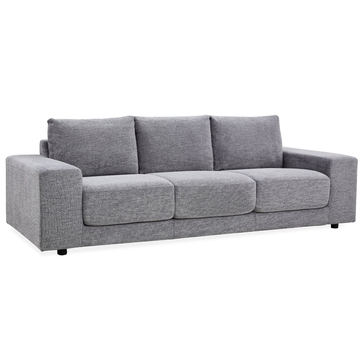 Eliana 4 + 3 Seater Sofa Fabric Uplholstered Lounge Couch - Fog